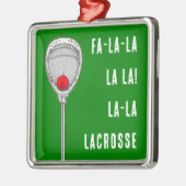 Lacrosse Goalie Collectible Ornament Aus Metall (Links)
