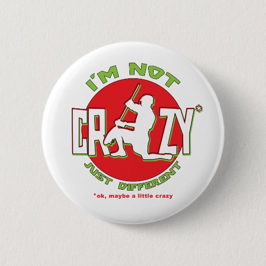 Lacrosse Goalie Design Button (Vorderseite)