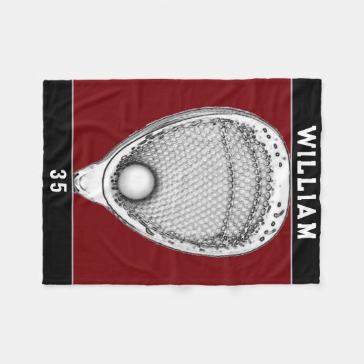 Lacrosse Goalie Fleecedecke (Vorderseite (Horizontal))