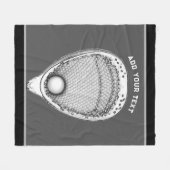 Lacrosse Goalie Fleecedecke (Vorderseite (Horizontal))
