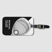 Lacrosse Goalie Gear Gepäckanhänger (Vorderseite (Horizontal))