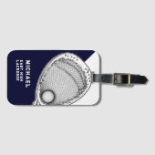 Lacrosse Goalie Gear Gepäckanhänger (Vorderseite (Horizontal))