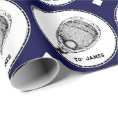 Lacrosse Goalie-Geschenk Geschenkpapier (Rolleneckpunkt)