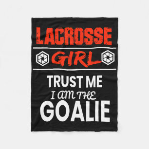 Lacrosse Goalie Girl Shirt Funny Gift Frauen T-Shi Fleecedecke
