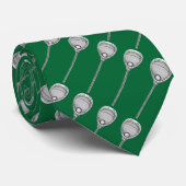 Lacrosse Goalie Green Krawatte (Gerollt)