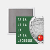Lacrosse Goalie Holiday Geschenke Magnet (Vorderseite/Rückseite)