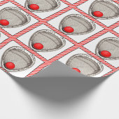 Lacrosse Goalie Holiday Gift Geschenkpapier (Ecke)
