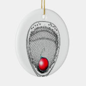 Lacrosse Goalie Keepake Keramikornament (Rechts)