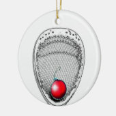 Lacrosse Goalie Keepake Keramikornament (Links)