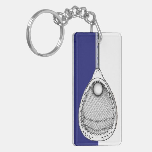 Lacrosse Goalie Keepake Schlüsselanhänger (Vorderseite links)