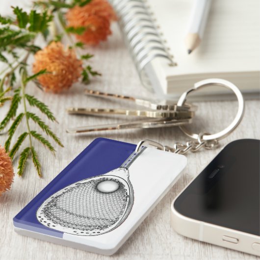 Lacrosse Goalie Keepake Schlüsselanhänger (Vorderseite rechts)