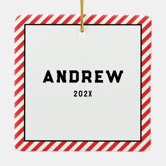 Lacrosse Goalie Keramik Keramikornament (Rückseite)