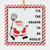 Lacrosse Goalie Keramik Keramikornament (Vorderseite)