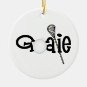 Lacrosse Goalie Keramik Ornament (Vorne)