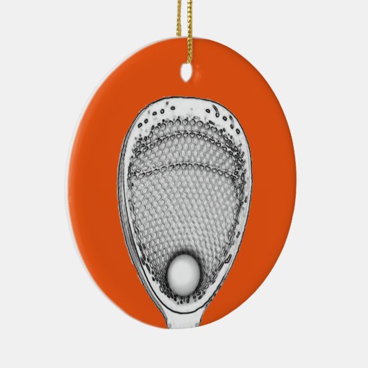 Lacrosse Goalie Keramikornament (Rechts)