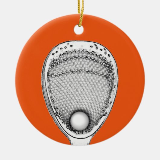 Lacrosse Goalie Keramikornament (Vorne)