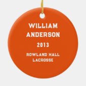 Lacrosse Goalie Keramikornament (Hinten)