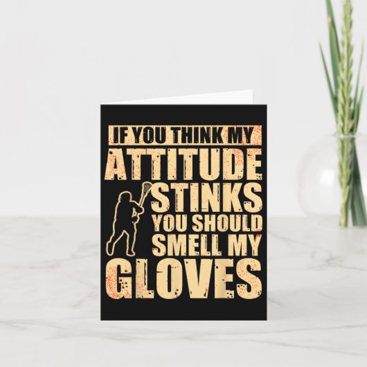 Lacrosse Goalie Lacrosse Gloves Stick Lax Goalie Karte (Vorderseite)