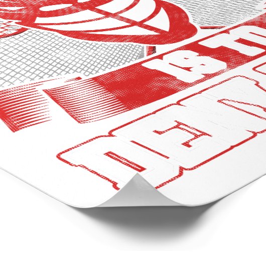 Lacrosse Goalie LAX Player Mein Ziel ist es, Poster (Ecke)