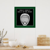 Lacrosse Goalie Motivierend Poster (Küche)