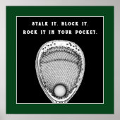 Lacrosse Goalie Motivierend Poster (Vorne)