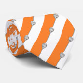 Lacrosse Goalie Orange Krawatte (Gerollt)