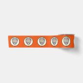 Lacrosse Goalie Orange Satinband (Vorderseite)