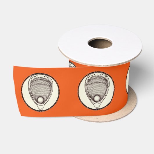 Lacrosse Goalie Orange Satinband (Spule)