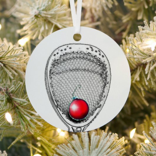 Lacrosse Goalie Ornament Aus Metall (InSitu)
