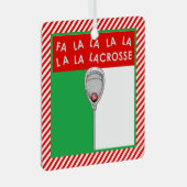 Lacrosse Goalie Personalisiertes Geschenk Ornament Aus Metall (Vorderseite Rechts)