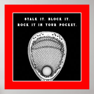 Lacrosse Goalie Poster