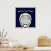 Lacrosse Goalie Poster (Küche)