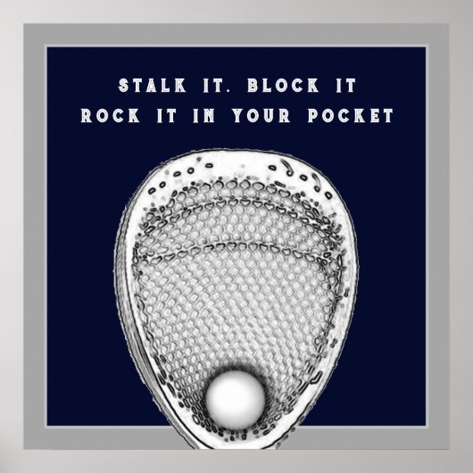 Lacrosse Goalie Poster (Vorne)