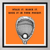 Lacrosse Goalie Poster (Vorne)