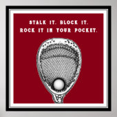 Lacrosse Goalie Poster (Vorne)