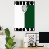 Lacrosse Goalie Poster (Heimbüro)