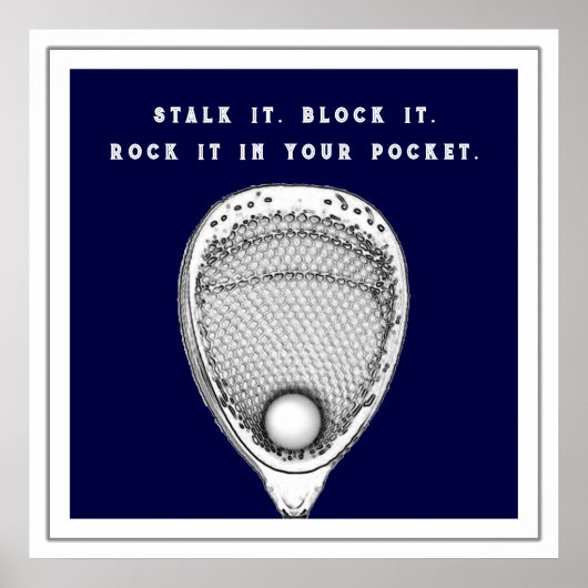 Lacrosse Goalie Poster (Vorne)