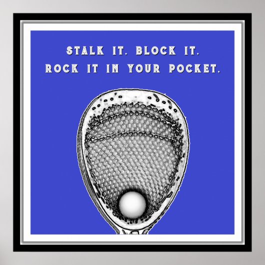 Lacrosse Goalie Poster (Vorne)