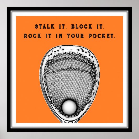 Lacrosse Goalie Poster (Vorne)