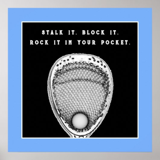 Lacrosse Goalie Poster (Vorne)