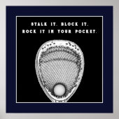 Lacrosse Goalie Quote Poster (Vorne)