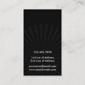 Lacrosse Goalie Quote Typografy Business Cards Visitenkarte (Rückseite)