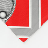 Lacrosse Goalie Red Fleecedecke (Ecke)