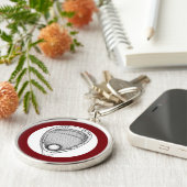 Lacrosse Goalie Schlüsselanhänger (Seite)