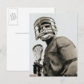 Lacrosse Goalkeeper Postkarte (Vorne/Hinten)
