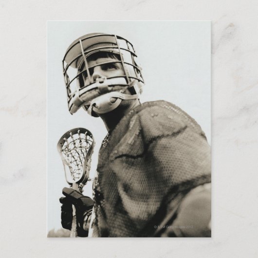 Lacrosse Goalkeeper Postkarte (Vorderseite)