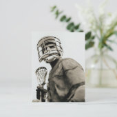 Lacrosse Goalkeeper Postkarte (Stehend Vorderseite)