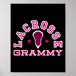 Lacrosse Grammy Grandparent Proud Grandma Lax Gran Poster
