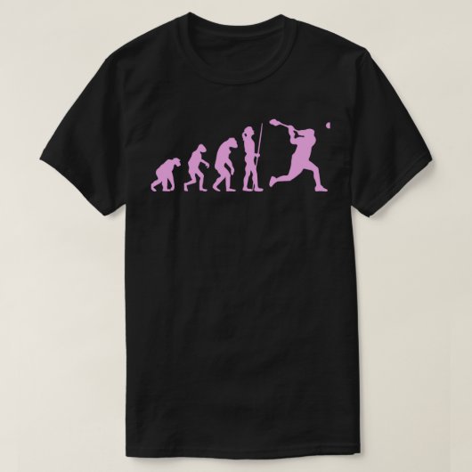Lacrosse Grandma Evolution Pink Gift T-Shirt (Design vorne)