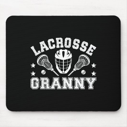 Lacrosse Granny Oma Granny Lacrosse Playe Mousepad (Vorne)